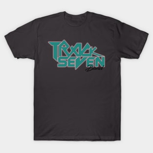 Green and Pastel Track Seven Band Logo T-Shirt